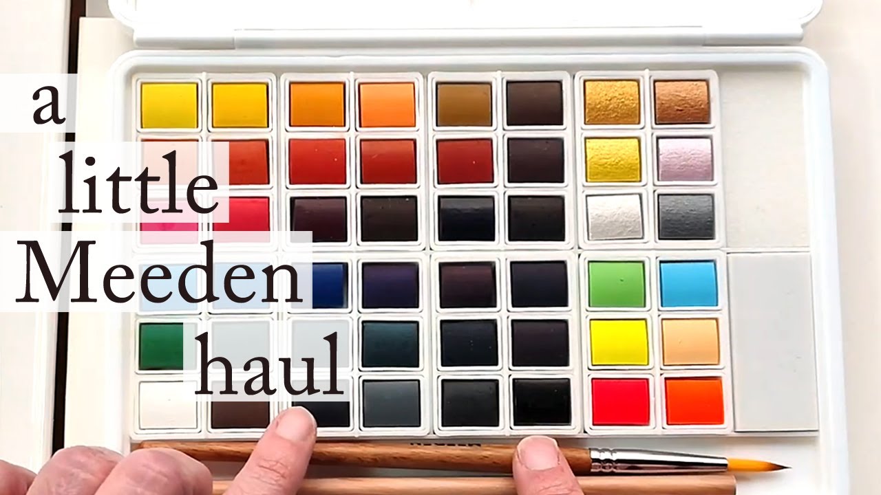 A Little Meeden Watercolor Haul + Swatching 🎨🌟