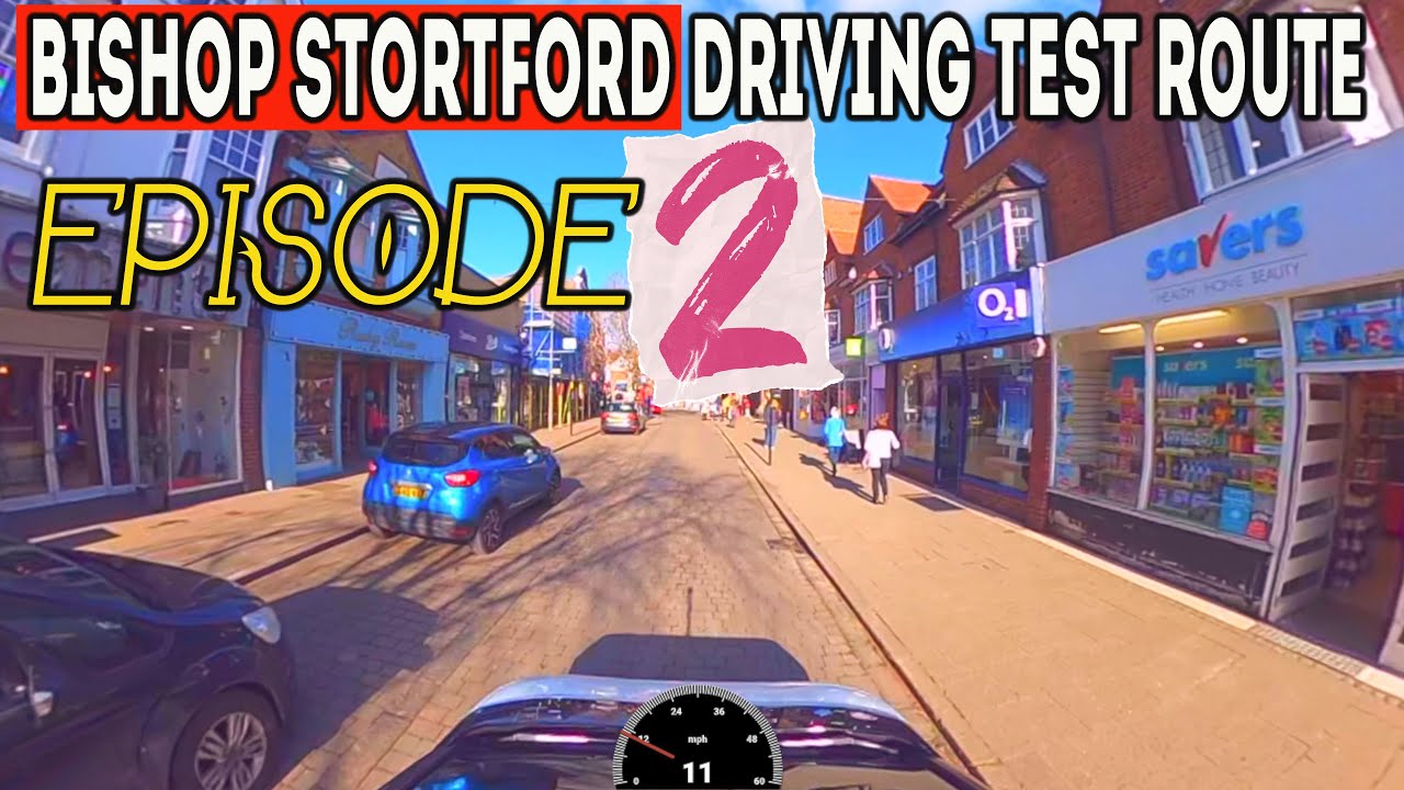 BISHOP STORTFORD DRIVING TEST ROUTE - WITH COMMENTARY - EP2 #drivingtestvideo  #ojkenny