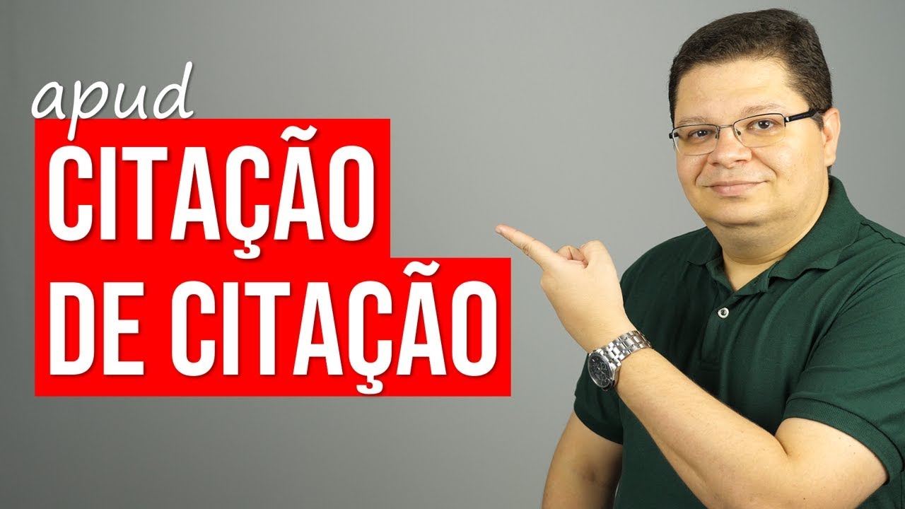 Apud - Como usar citação de citação para fazer TCC