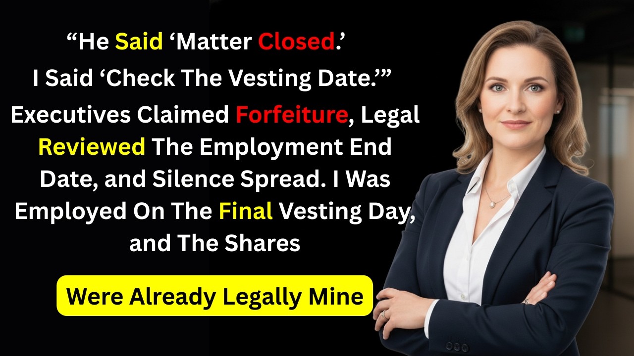 They Said I Forfeited My Options—My Agreement Showed Vesting Continued Through My Notice
