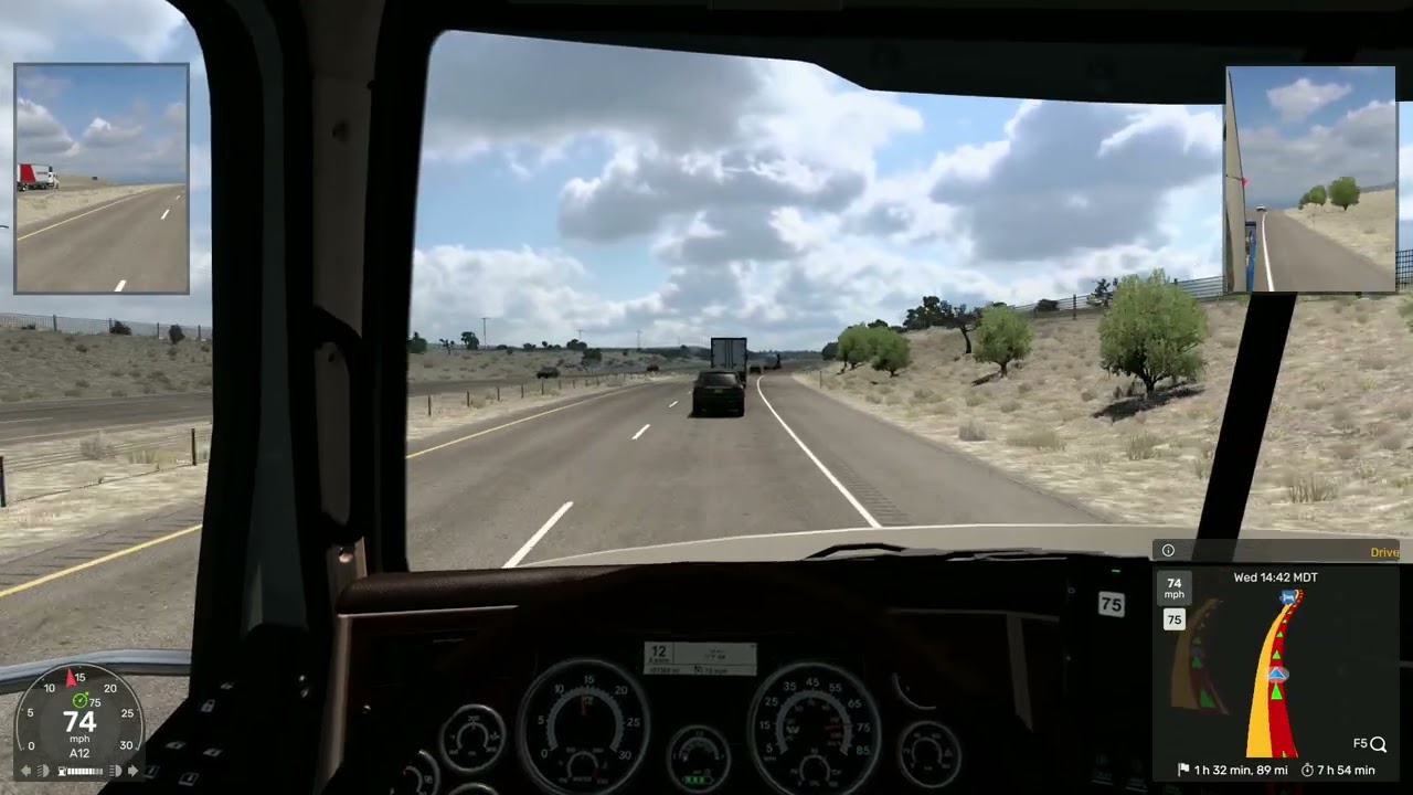American Truck Simulator #57 Raton-Santa Fe Mobile Stacker (No music, chill driving)