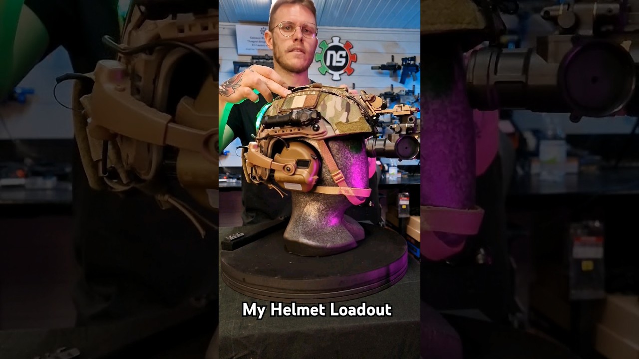 My Helmet Loadout 💨 #airsoft #asmr #helmet #tactical #money