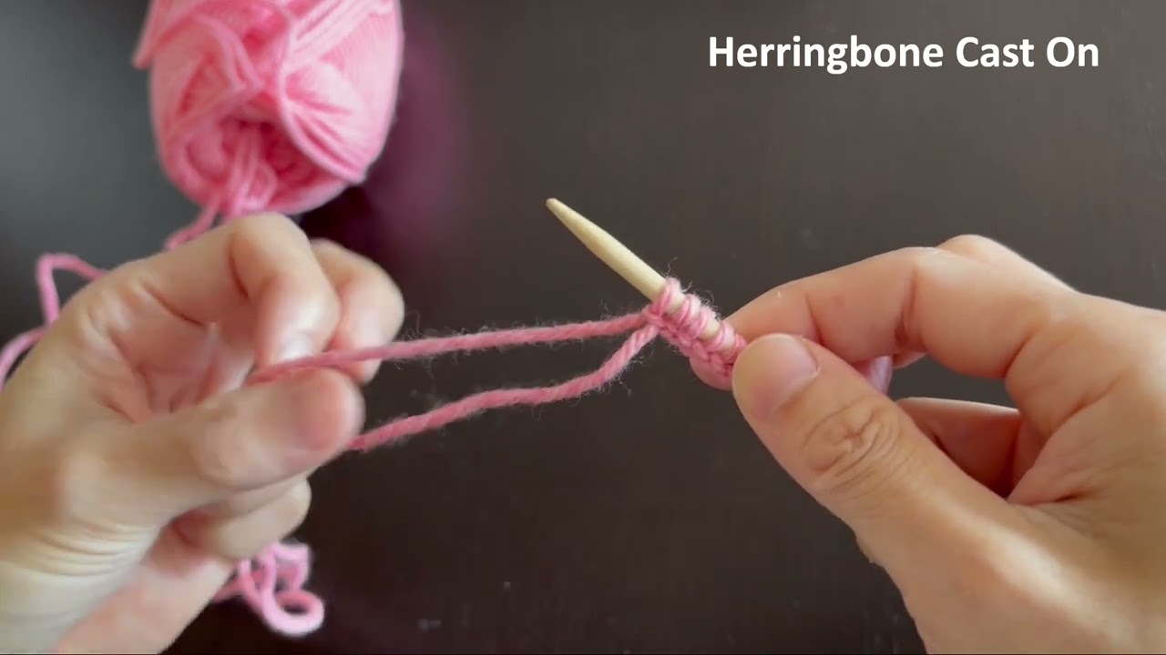Herringbone cast on