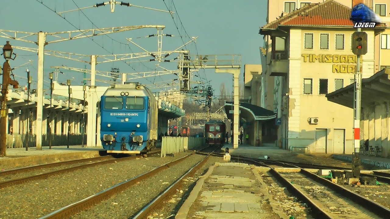 Trenuri & Activitate Feroviara/Trains & Rail Activity in Gara Timisoara Nord Station - 16 Feb 2019