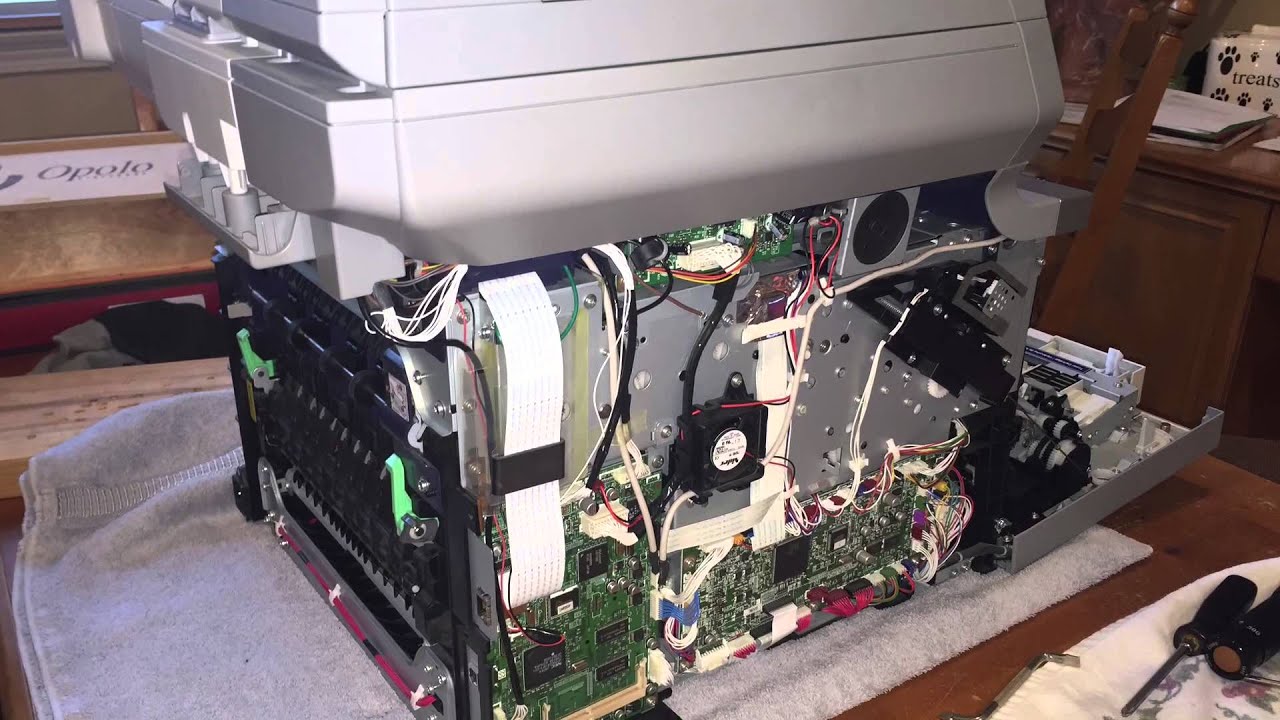 Replacing the polygon motor on a Brother MFC-9840CDW printer/fax/copier
