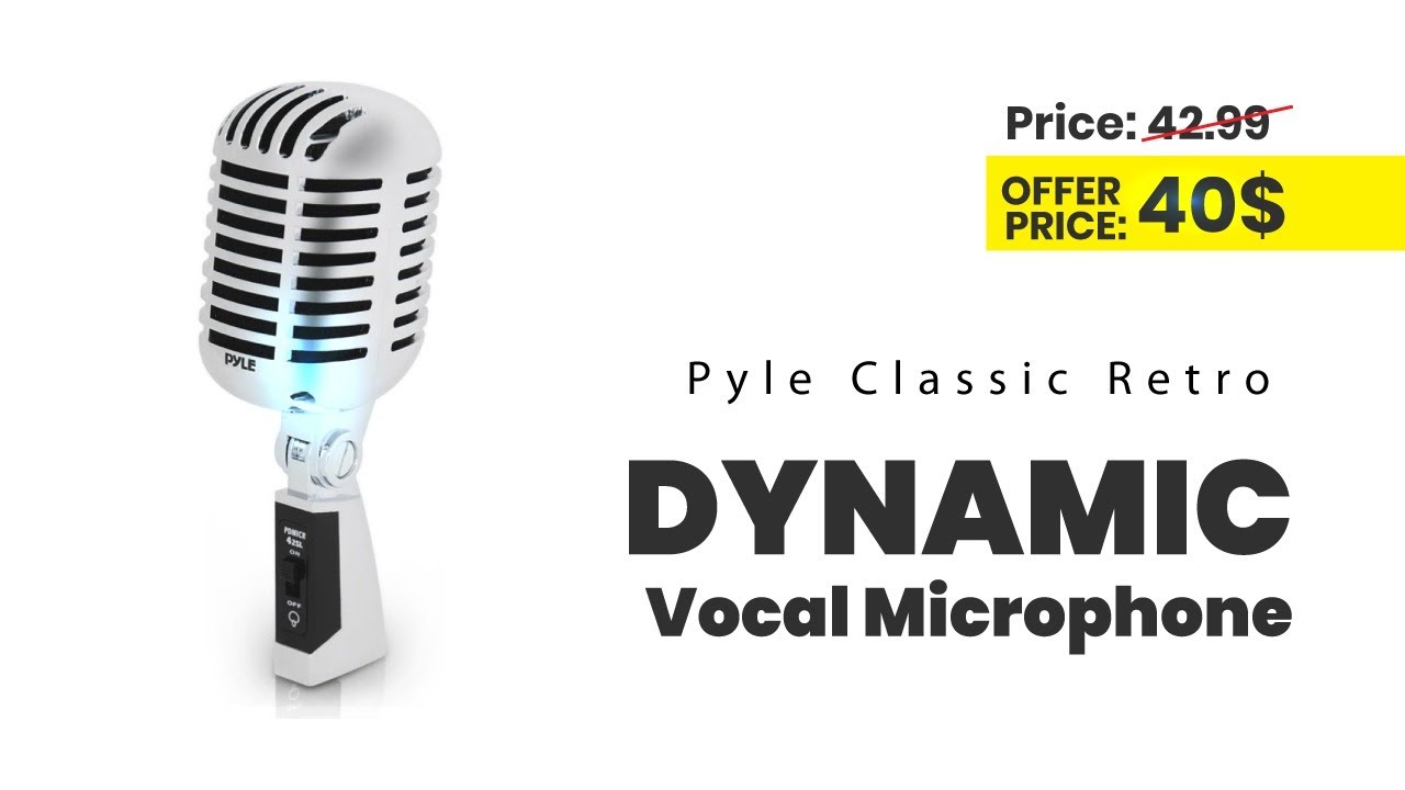 Unlock Your Voice: Pyle Classic Retro Dynamic Vocal Microphone Review!