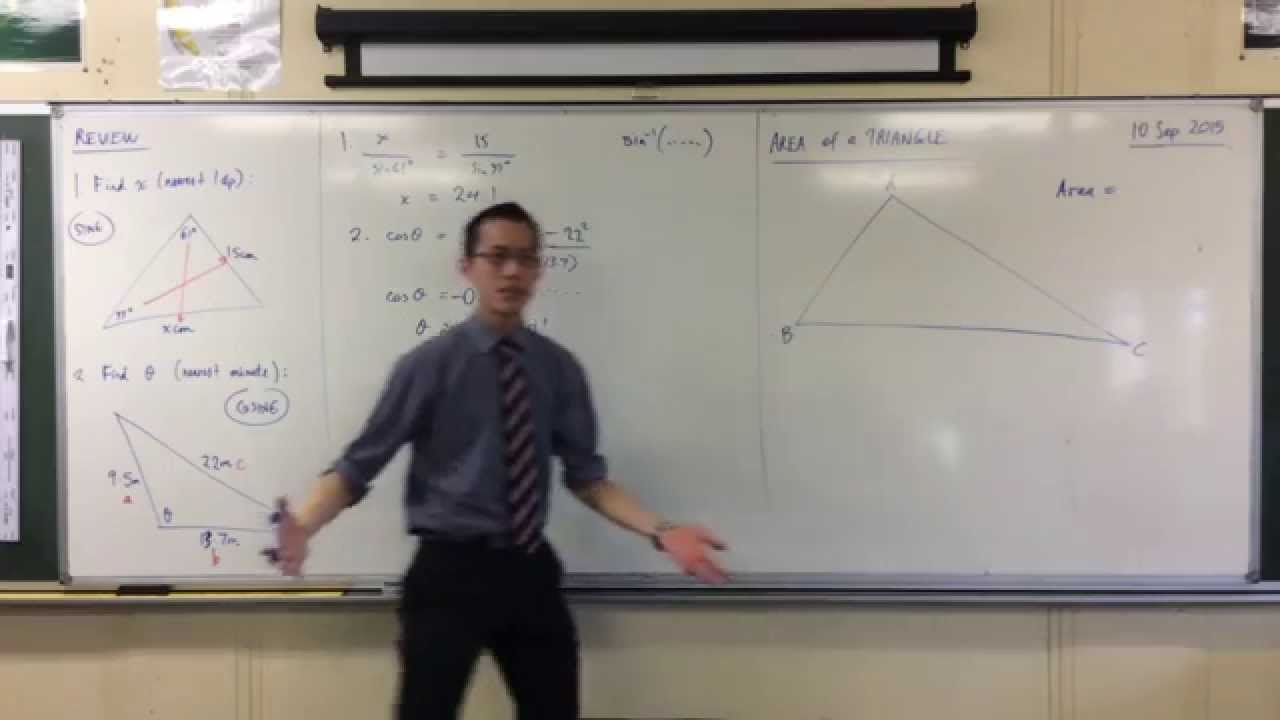 Area of a Triangle (Trigonometric Formula)