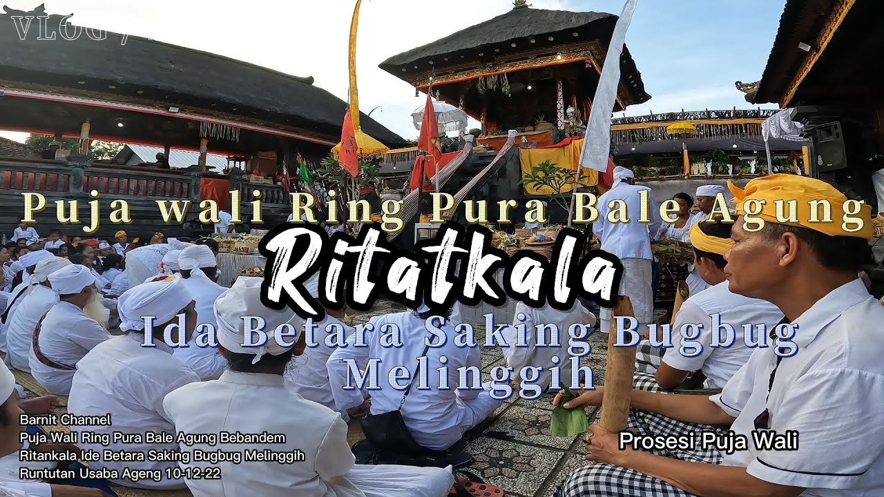 Puja wali, Ritatkala Ida Betara Saking Bugbug Melinggih Ring Panggungan Bale Agung Desa Bebandem
