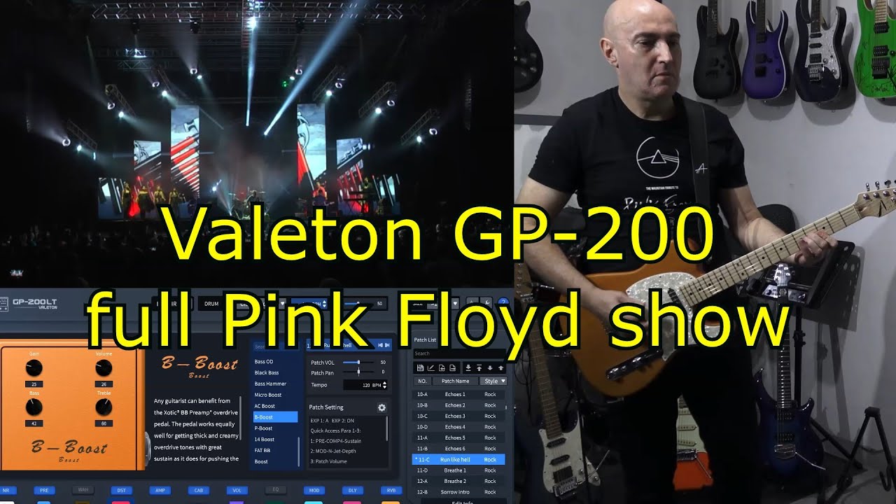Valeton GP-200 | full PINK FLOYD show