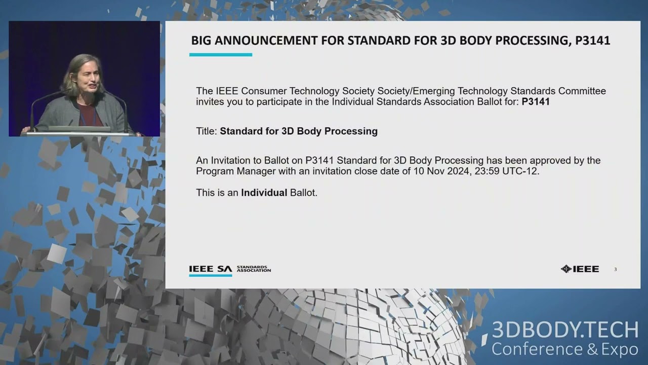 3DBodyTech2024 - Short presentation IEEE SA