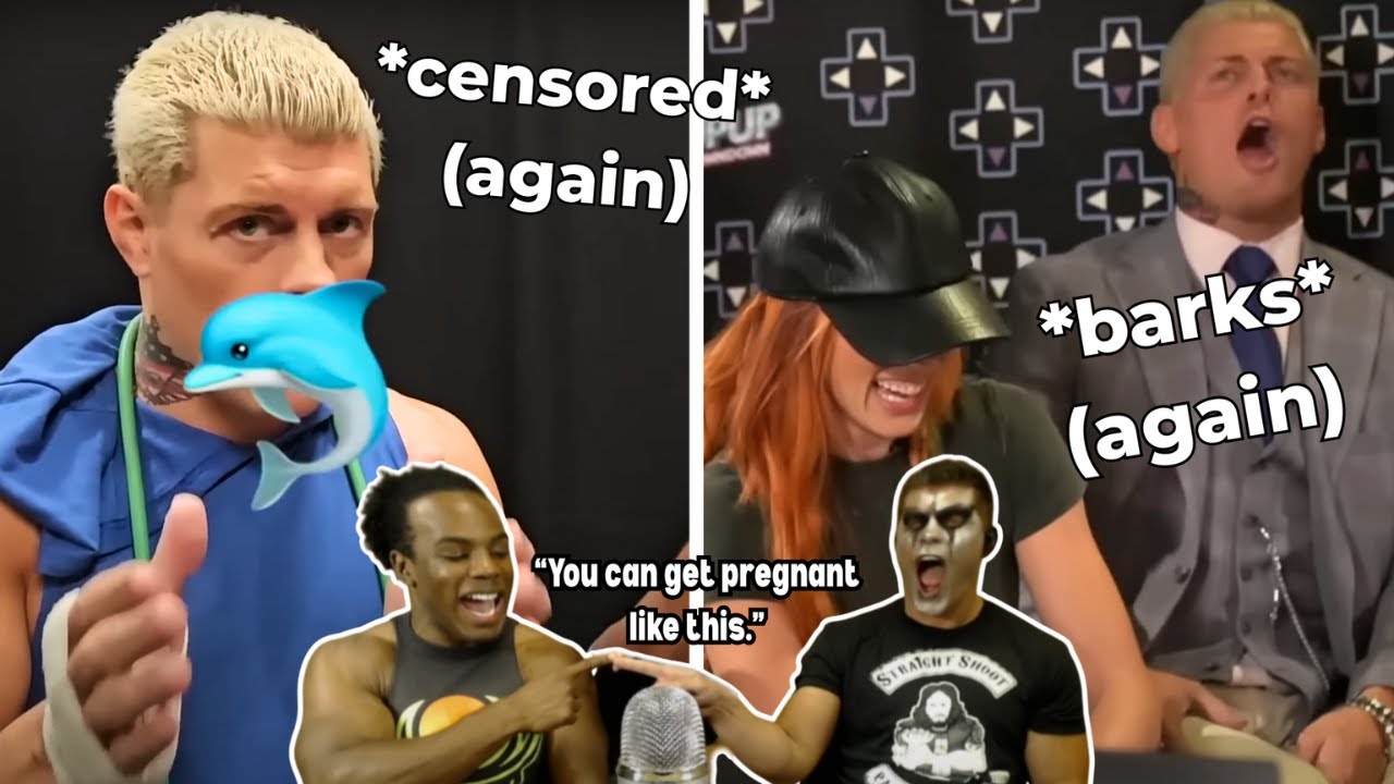 cody rhodes being an agent of chaos on upupdowndown