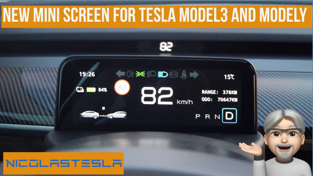 La solution ultime ? New Mini Screen for Tesla Model3 and ModelY