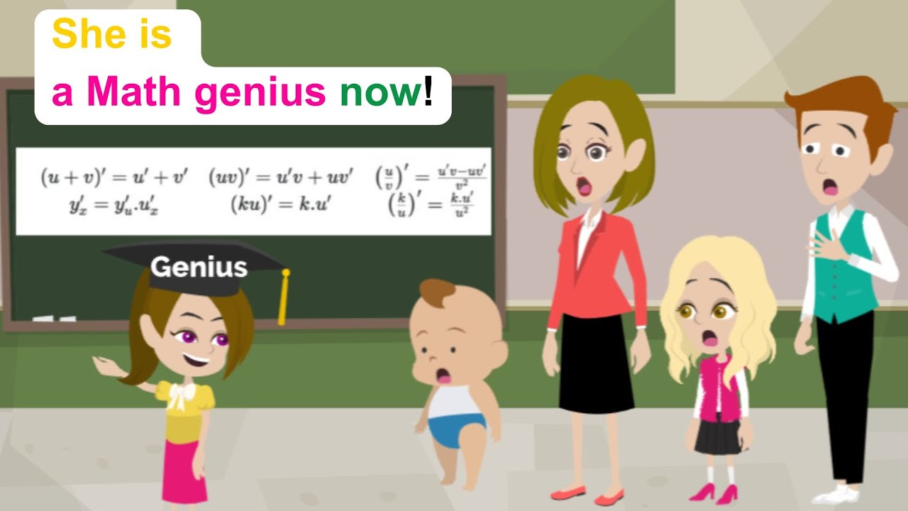Ella is a math genius - Simple English Story - Ella English