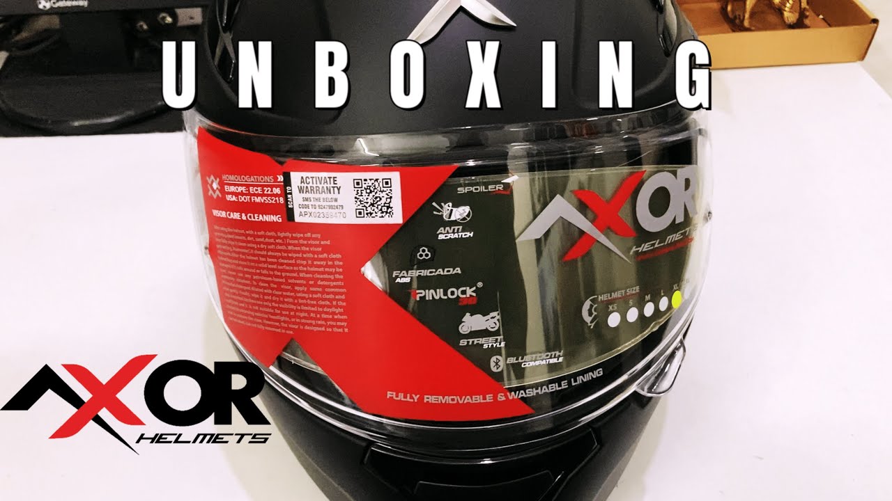 AXOR APEX SOLID BLACK HELMET UNBOXING || FEATURES || REVIEW ||
