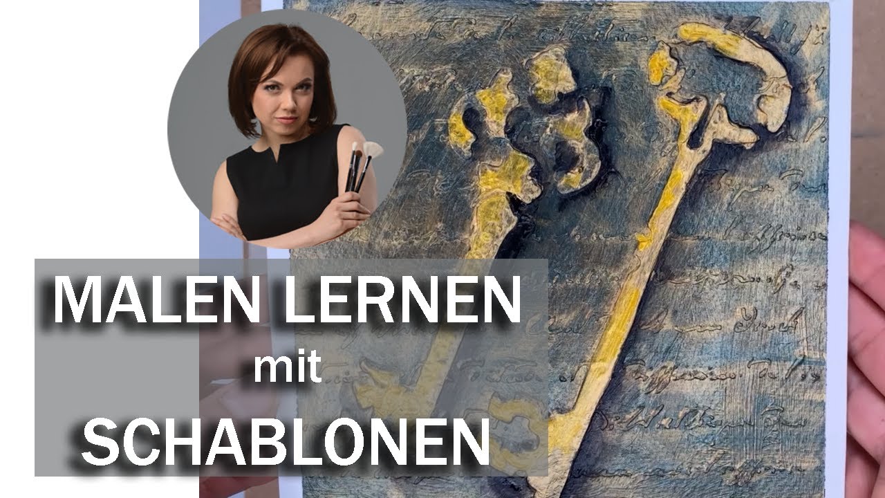 Acrylmalen: Malen lernen mit Art LIFE Schablone, Tutorial, Anleitung, Schlüssel