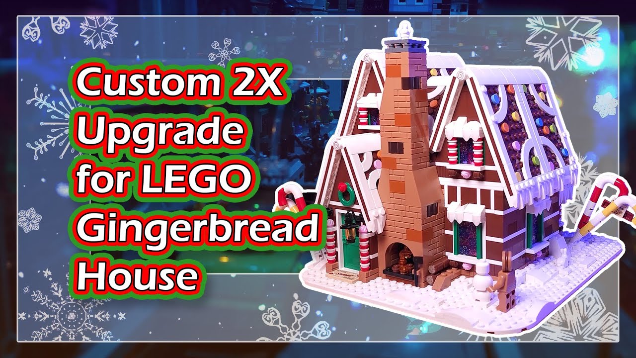 Custom 2X Upgrade for LEGO Gingerbread House 10267