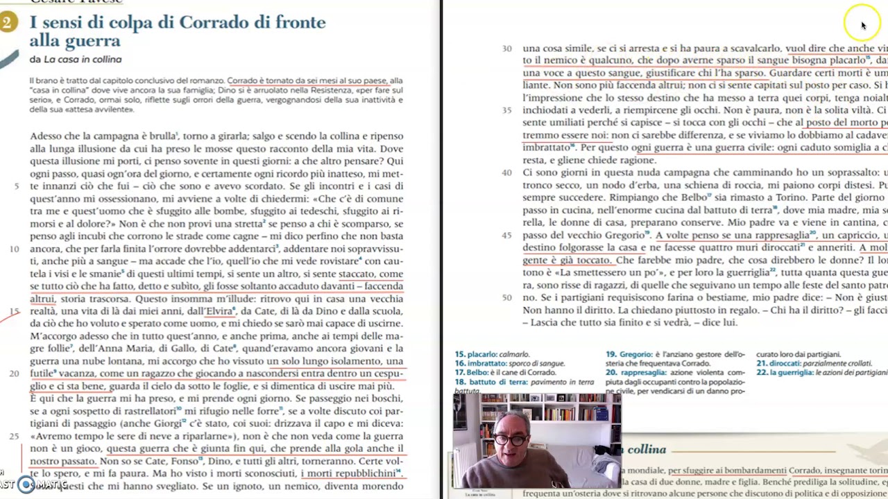 PAVESE, La casa in collina (Corrado e la guerra)
