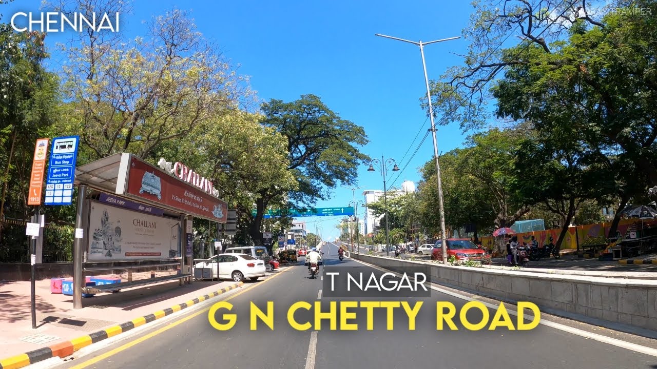 Chennai 4K | G N Chetty Road | T Nagar | City Tour