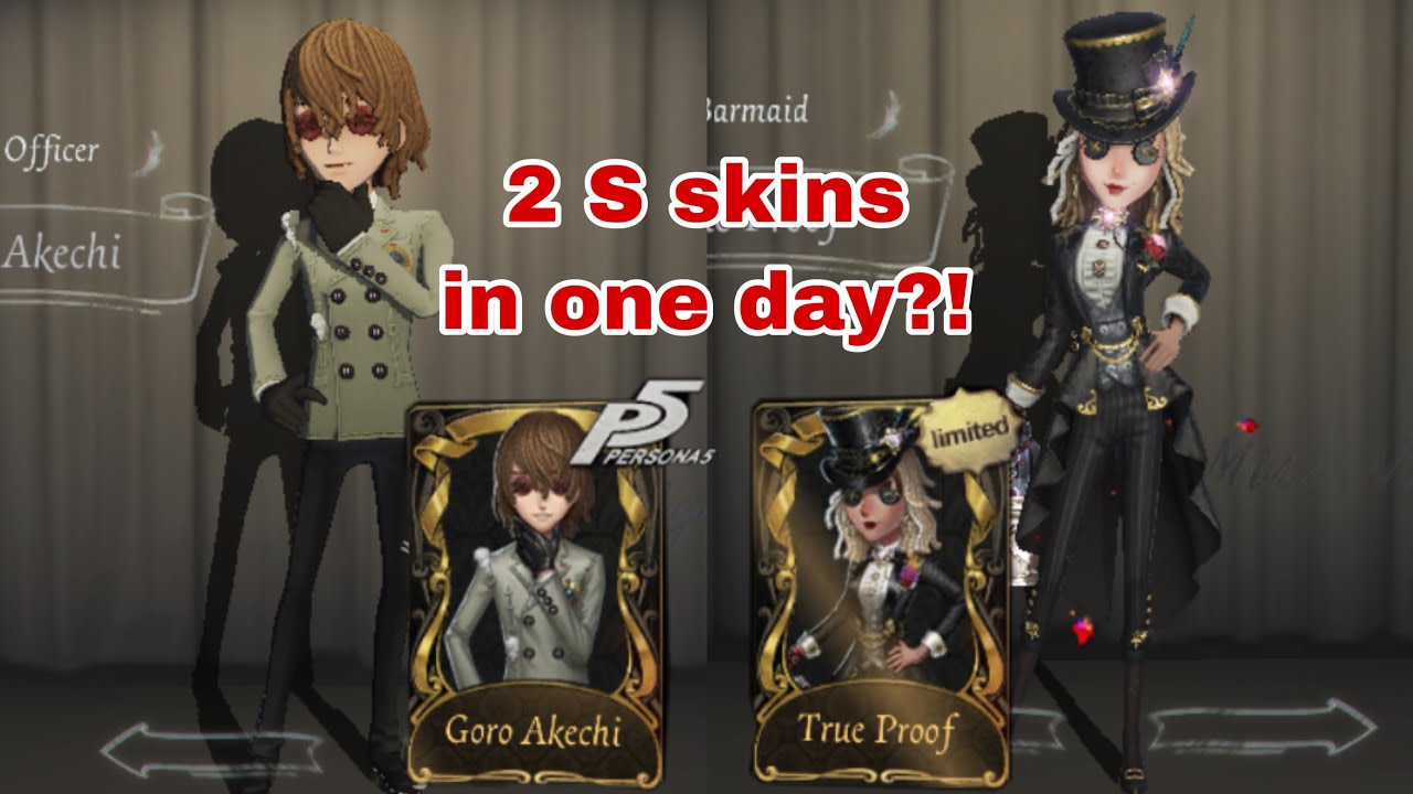 [identity v] Persona 5 Act II essence opening | Goro Akechi and True Proof skins
