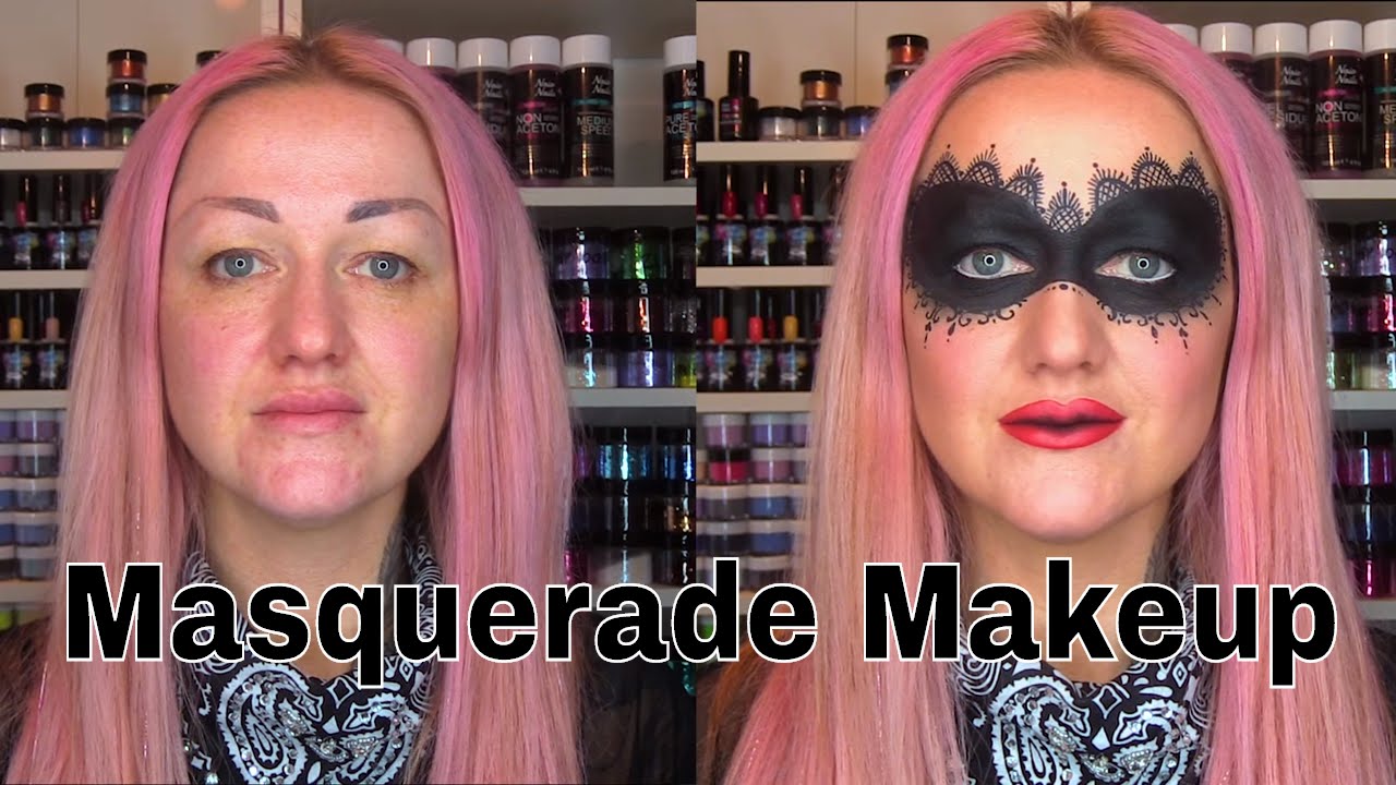 Masquerade Makeup,  New Years Eve, Halloween,  Gothic Look.