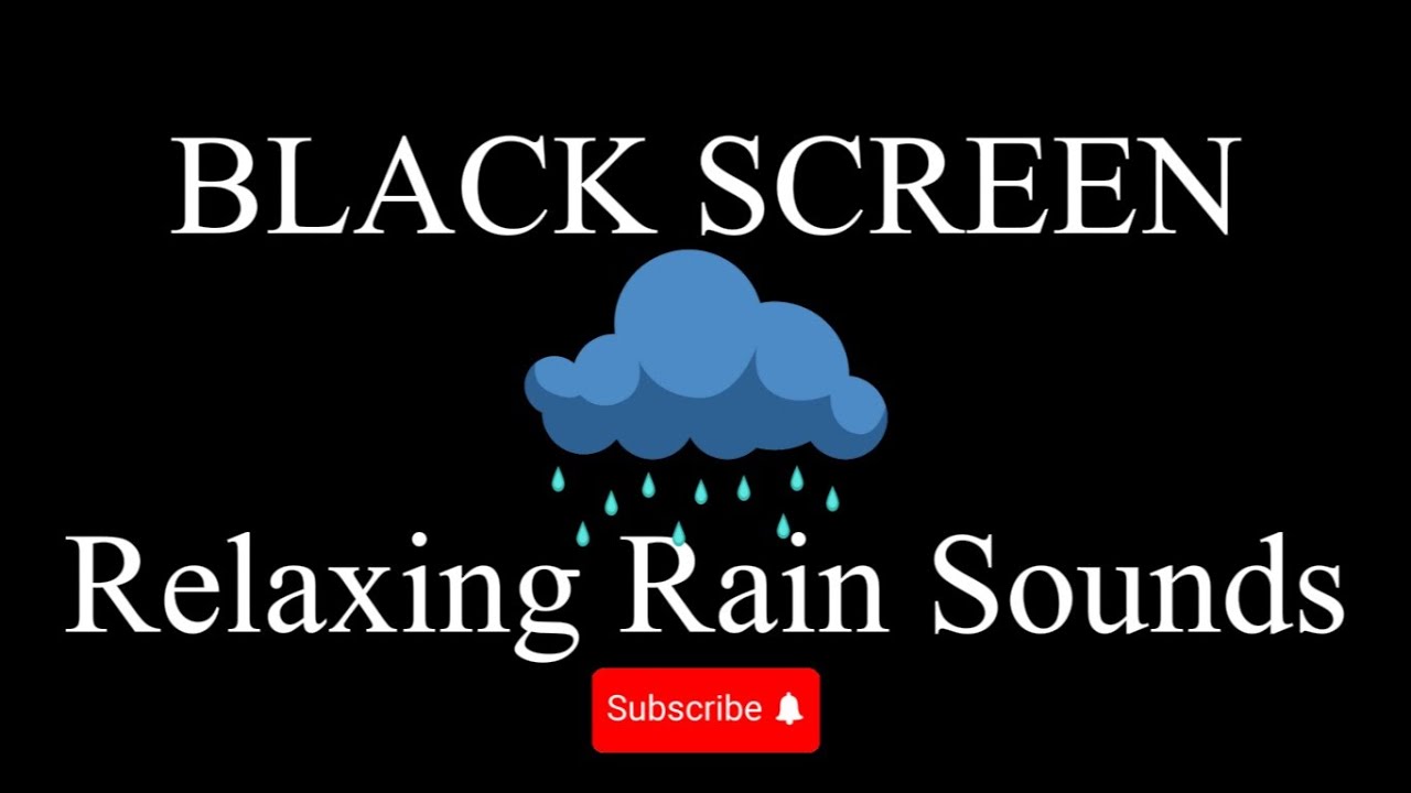 Black Screen Rain | Feel the rain’s gentle embrace, helping your body unwind and sleep deeply