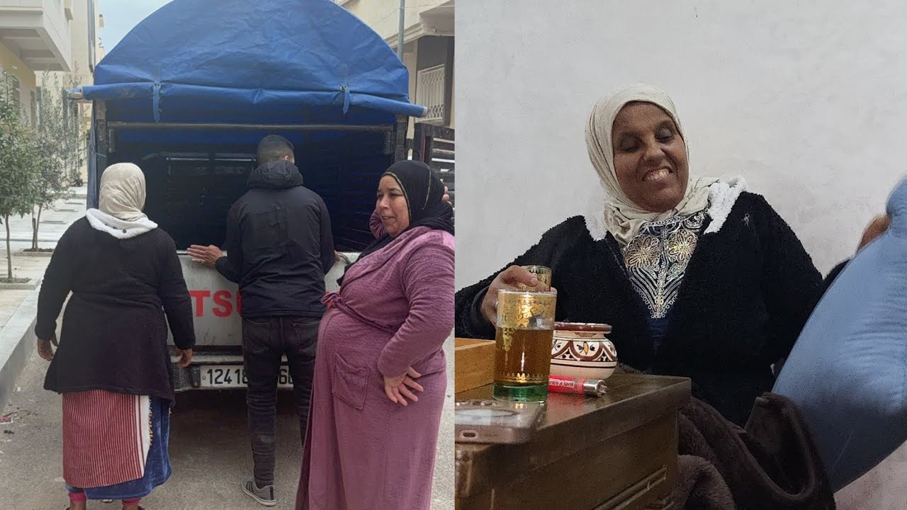 براهيم جاب لينا رحيل🚛الدار جديدة مسخينا بدار ديال الواليدة🥹