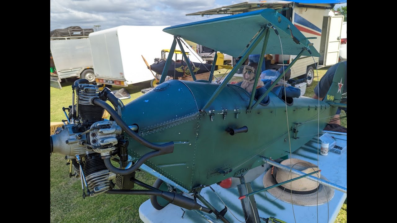 Giant scale RC Moki 180cc RADIAL powered Polikarpov Po-2