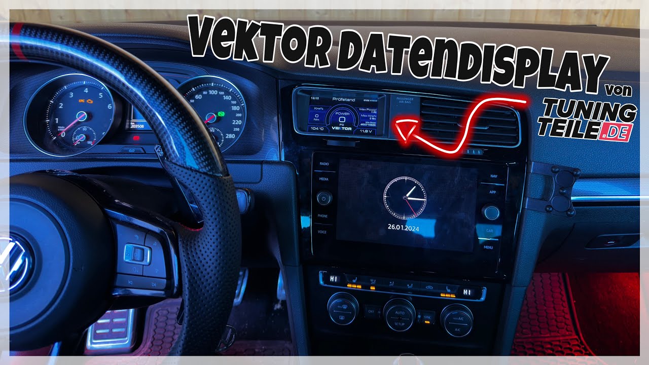 Golf 7 GTI Performance  Bekommt ein VEKTOR Datendisplay von @TUNINGTEILE ⭐️