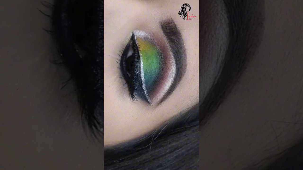 Easy peacock inspired eye makeup tutorial 