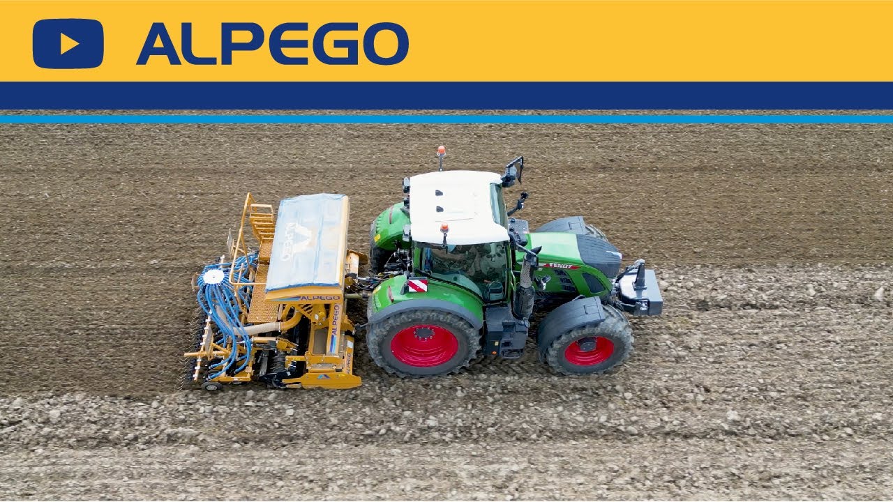 Pneumatic seed-drill ALPEGO JET-X with Power Harrow RMAX
