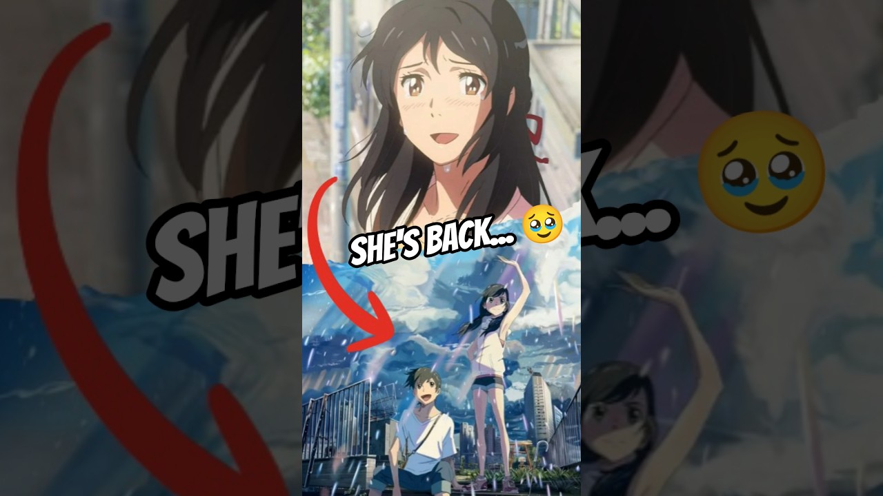 You Won&rsquo;t Believe Mitsuha&rsquo;s Cameo! 🌸 | Weathering With You x Your Name 💖#shorts