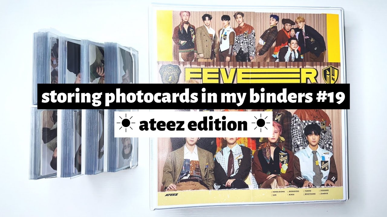 ☼ storing photocards in my binders #19 ☀︎ ateez edition ☼