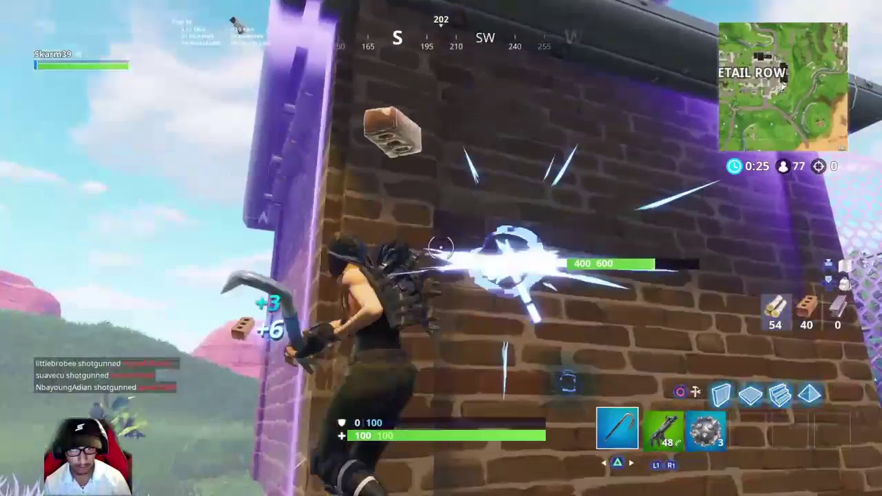 LIVE! PLAYING FORTNITE | 600+ WINS |4.8 K/D| SKAARM (Facecam)