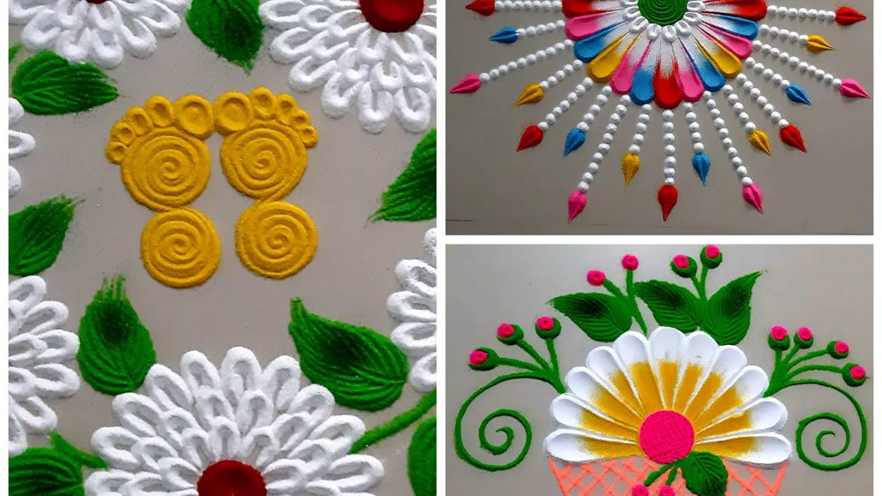 Easy Traditional Rangolis for Guests in Diwali  | Quick Diwali Rangolis | Top Rangolis by Aarti