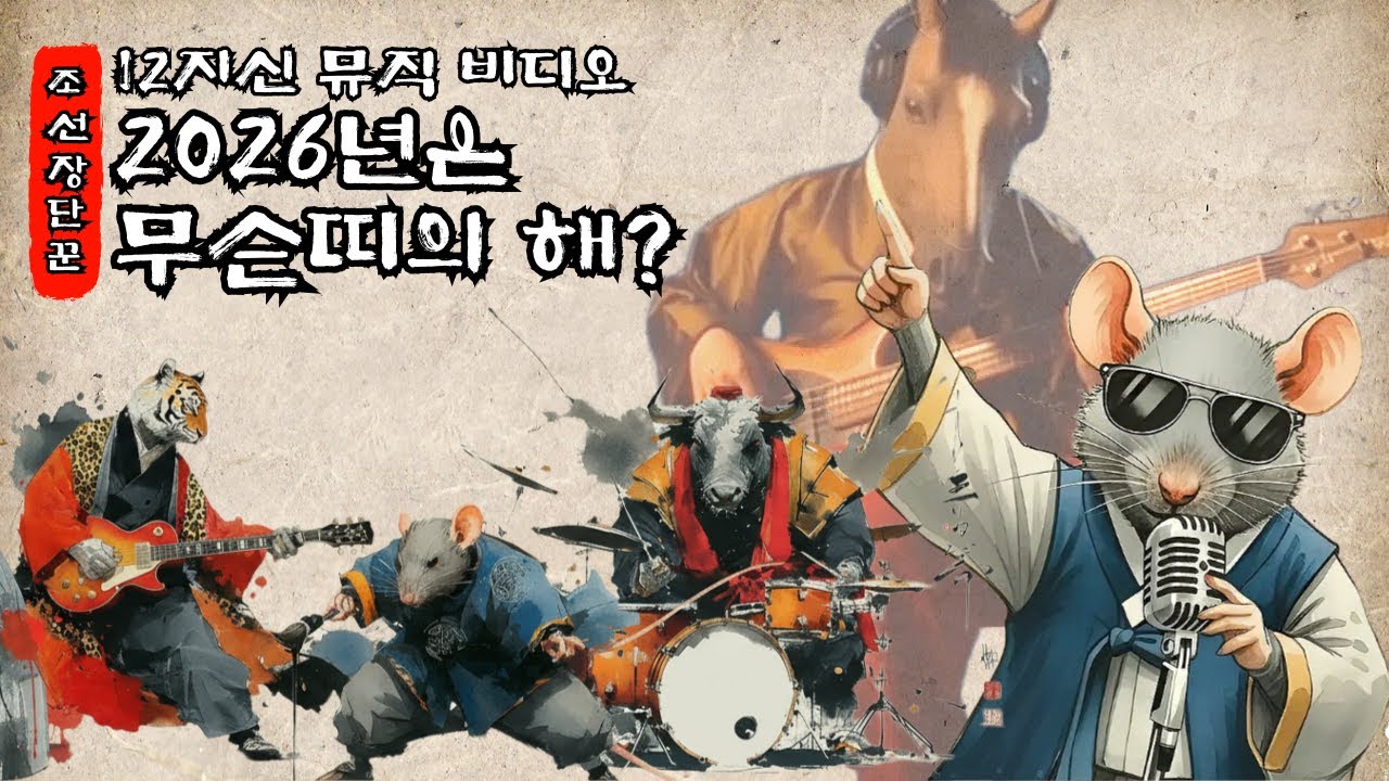 📺[자축인묘 진사오미 신유술해] 2026년은 병오년(丙午年) 말띠의 해이옵니다.ㅣ Joseon Funky Pop