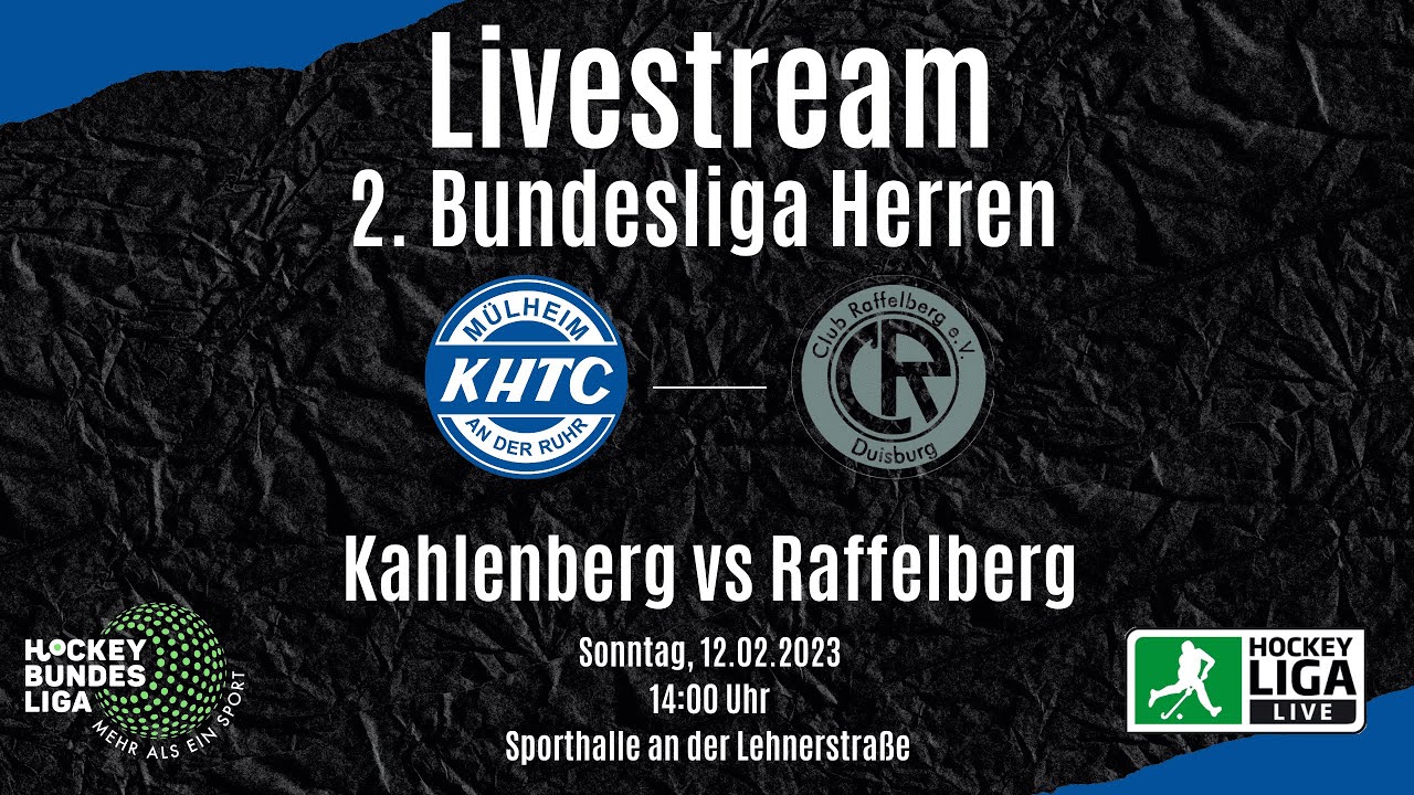 2.Bundesliga Herren Hockey | KHTC vs. Club Raffelberg | Livestream | KHTC Mülheim