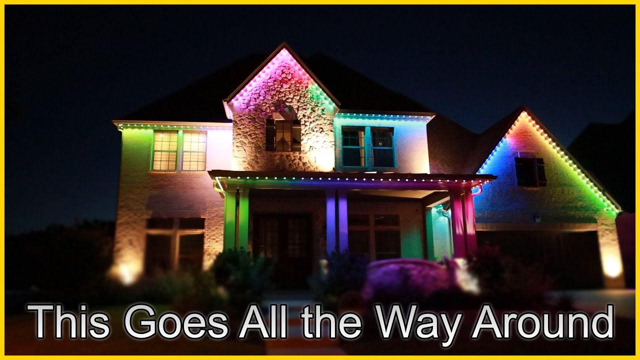 Gemstone Lights that Cover the Entire House