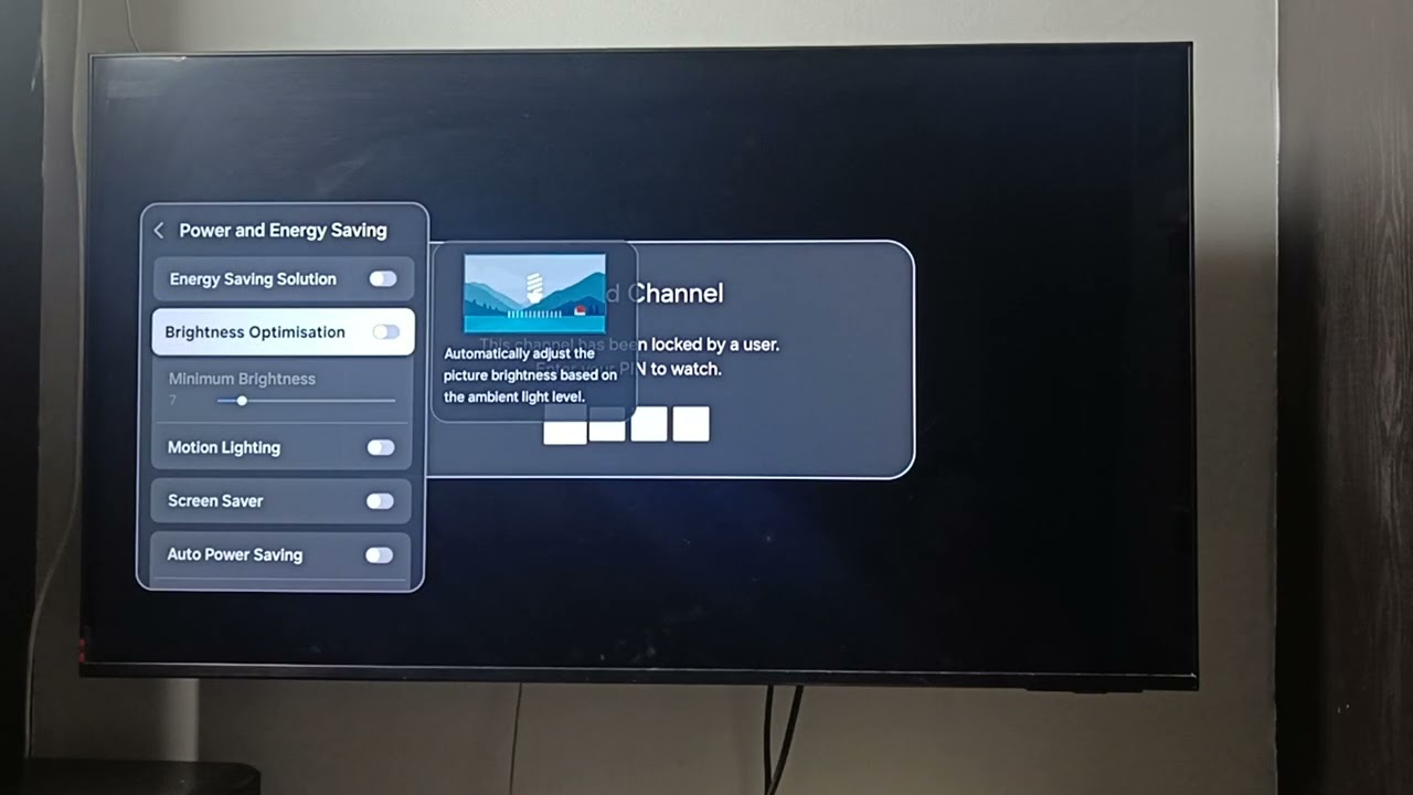 Экран Samsung TV слишком темный из-за режима энергосбережения? Как исправить настройки яркости и ...
