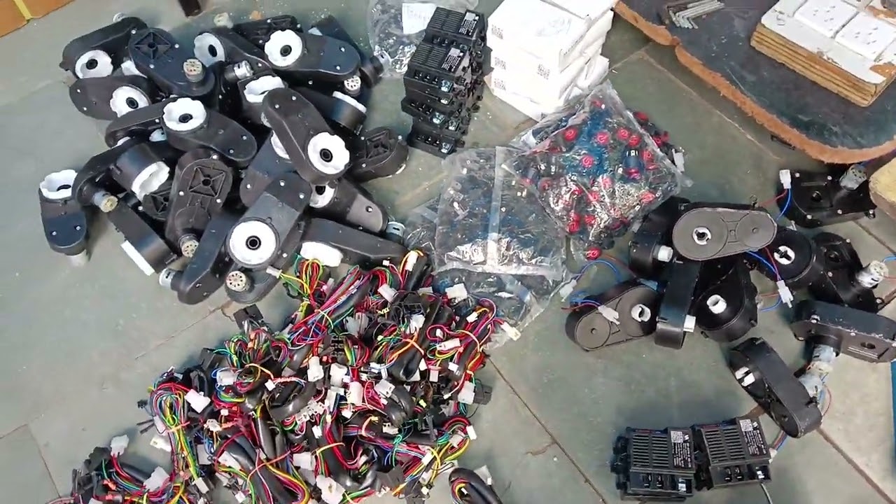 Battery car repair shop bike car kids spare part battery charger remote gearbox wiring switch wheel