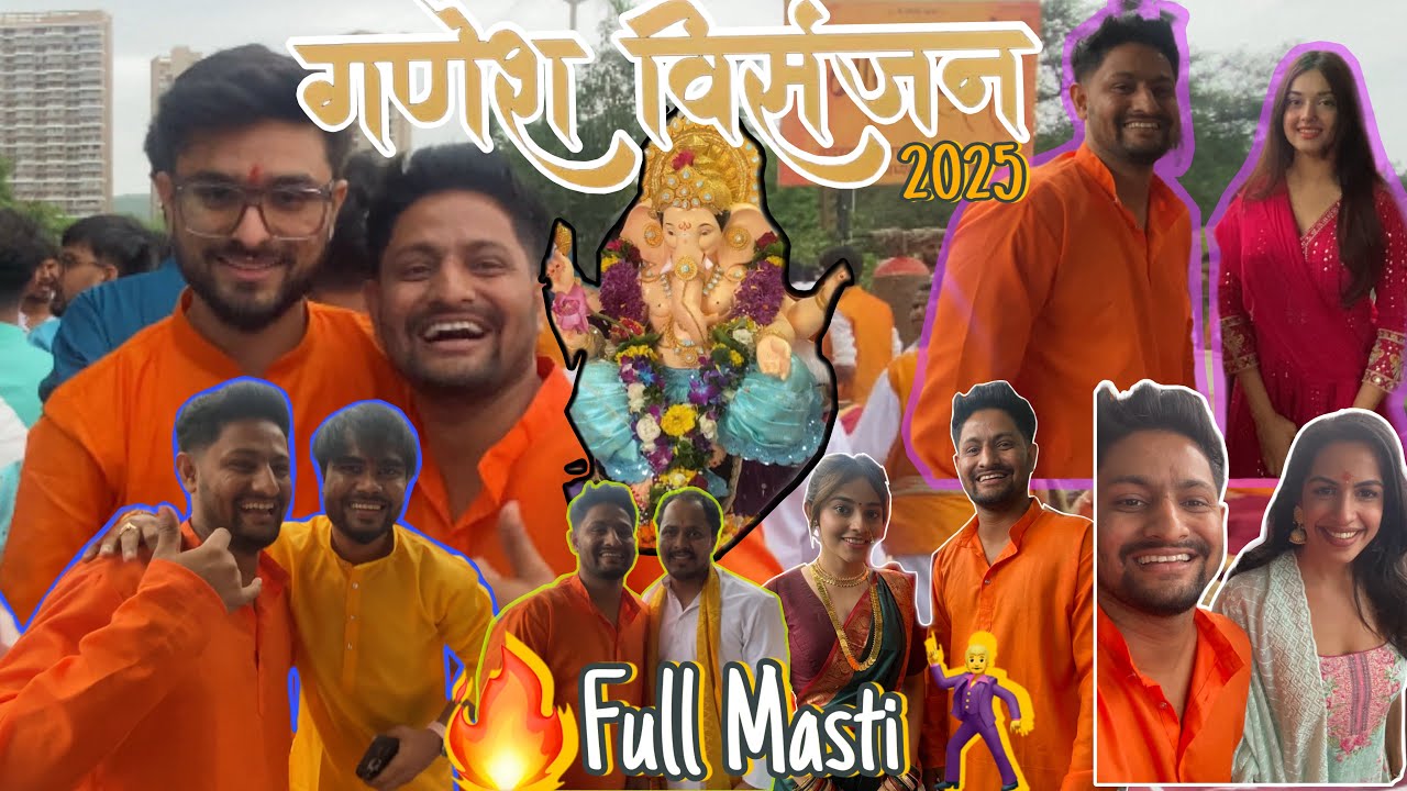 Godlike Ganpati Visarjan 2025 ❤️Full Masti 🥰dance 🕺@GodLikeEsportss #godlike #jonathangaming #viral 