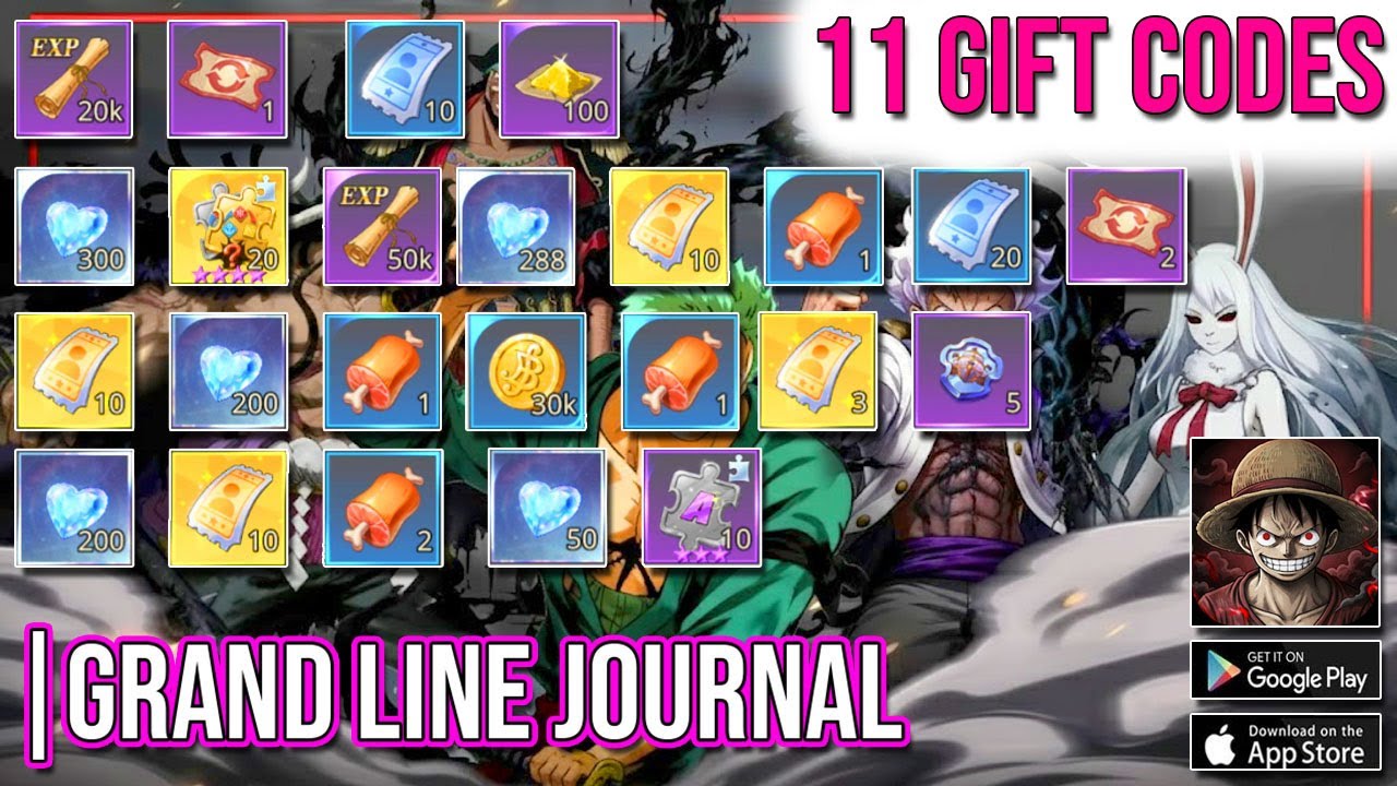 Grand Line Journal | Complete 11 Gift Codes & Redeem Guide | Active Grand Line Journal Codes