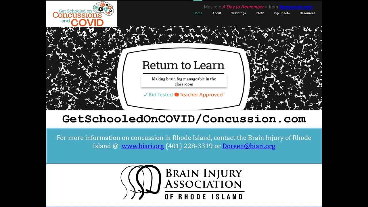 RI TACT COVID/Concusion Teacher Training 2 22 1