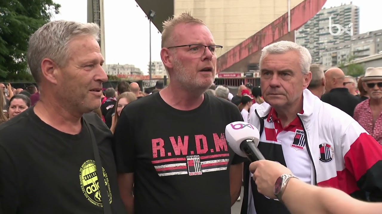 Près de 400 supporters manifestent à Molenbeek contre le changement de nom du RWDM