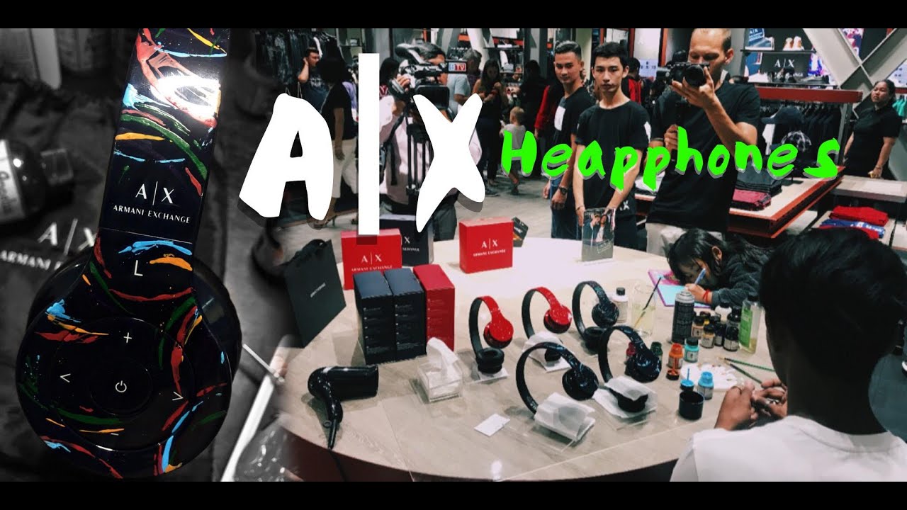 Colorful with best Custom on headphones Armaniexchange 🔥