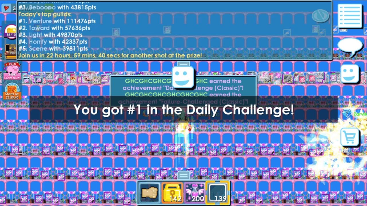 GETTING FIRST PLACE GROWTOPIA VALENTINE'S DAILY CHALLENGE | ESSENCE OF LOVE | GETTING GHC