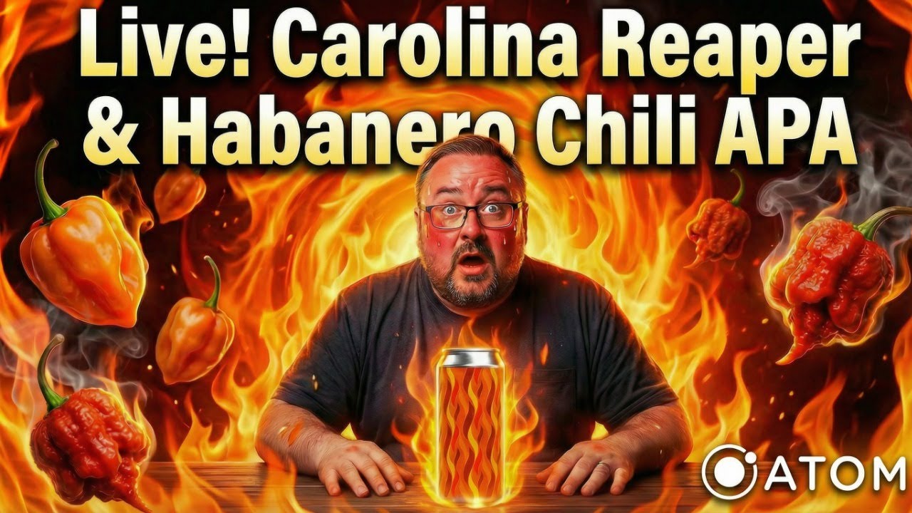 LIQUID FIRE?! 🌶️ Drinking a Carolina Reaper & Habanero APA Live! Thermal Catalyst by Atom Beers