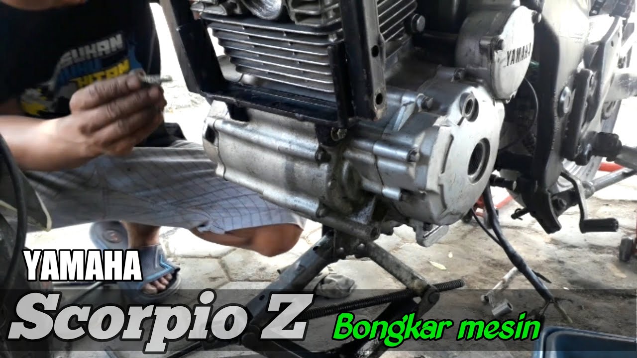 Bongkar mesin Scorpio Z 225 keluar asap putih #KakexChannel