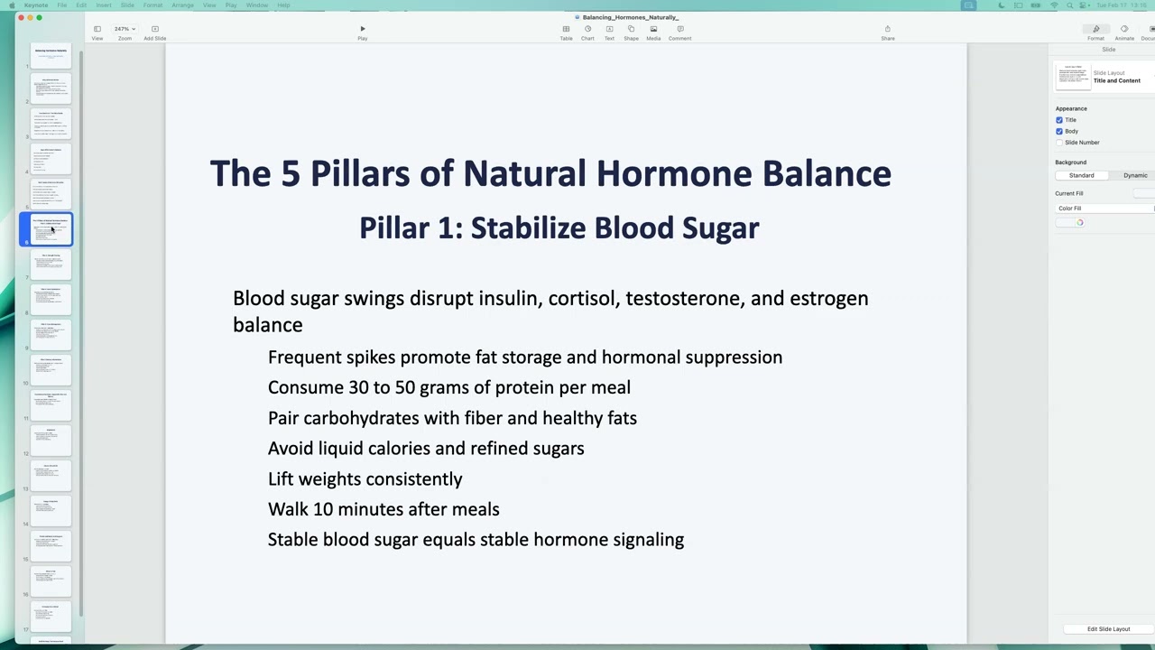 The coaching call goes over how to balance hormones naturally.