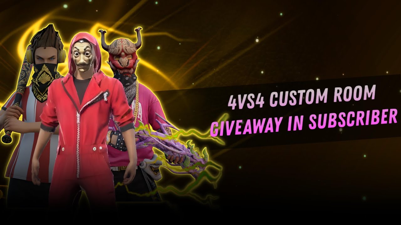 TODAY LIVE CUSTOM GIVEAWAY FREE FIRE MAX