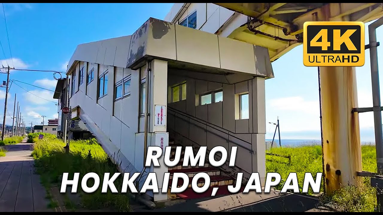 【4K】Rumoi Hokkaido Japan Relaxing and Peace Walk Tour
